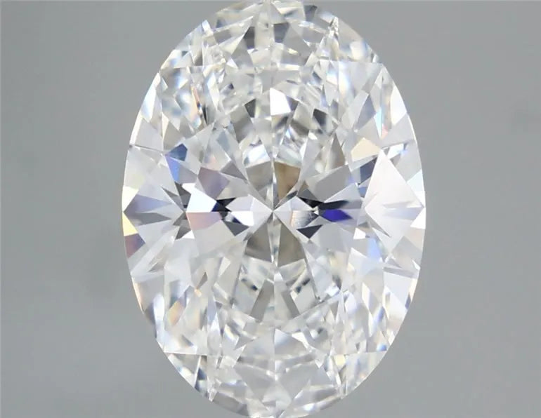 4.10ct Oval Lab Grown Diamond (Colour E, Clarity VVS2, IGI Certified)