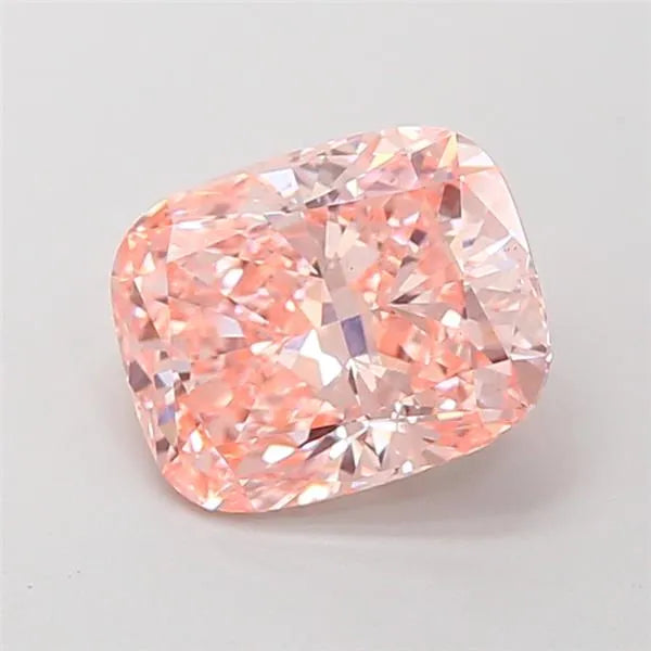 1.58ct Cushion modified Lab Grown Diamond (Colour Fancy Intense Pink, Clarity VS1, IGI Certified)