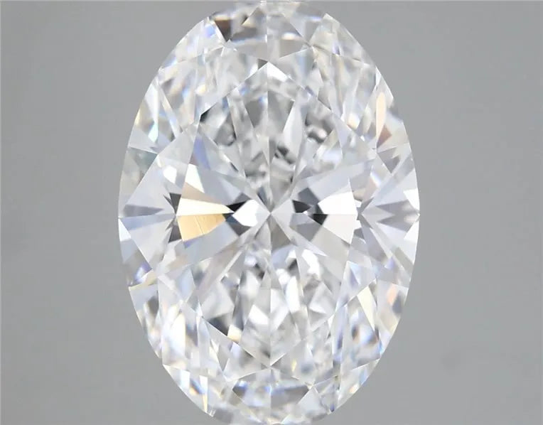 5.10ct Oval Lab Grown Diamond (Colour E, Clarity VVS2, IGI Certified)