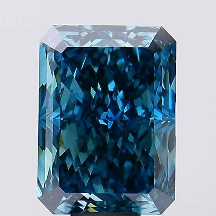 13.62ct Radiant Lab Grown Diamond (Colour Fancy Vivid Blue, Clarity VVS2, IGI Certified)
