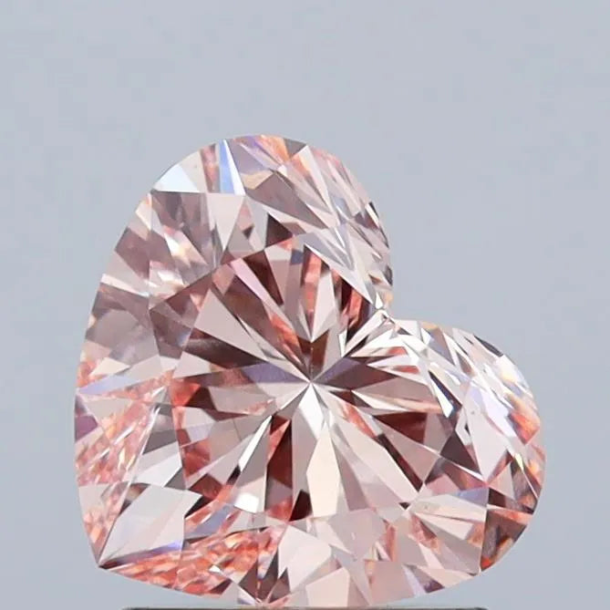 1.60ct Heart Lab Grown Diamond (Colour Fancy Pink, Clarity VS2, IGI Certified)