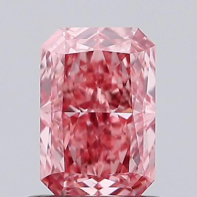 0.90ct Radiant Lab Grown Diamond (Colour Fancy Vivid Pink, Clarity VS1, IGI Certified)