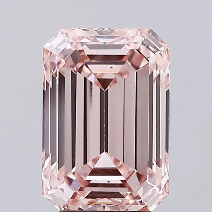 4.05ct Emerald Lab Grown Diamond (Colour Fancy Intense Pink, Clarity VS1, IGI Certified)