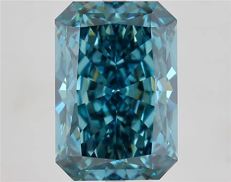 10.78ct Radiant Lab Grown Diamond (Colour Fancy Vivid Blue, Clarity VVS2, IGI Certified)