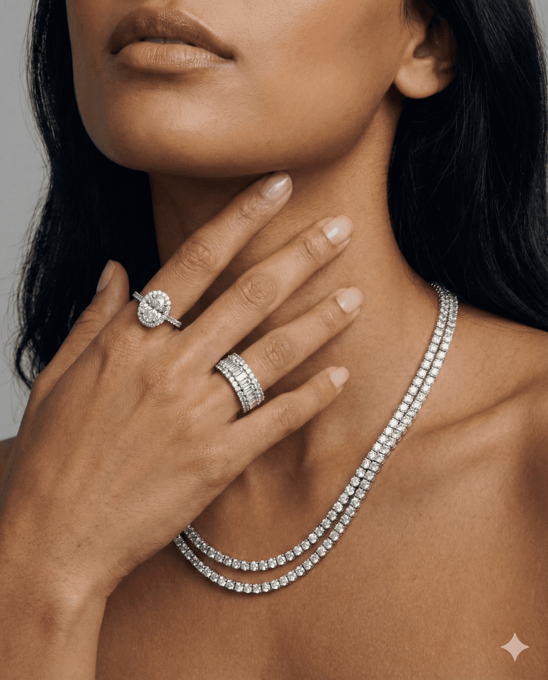 Woman wearing jewelry