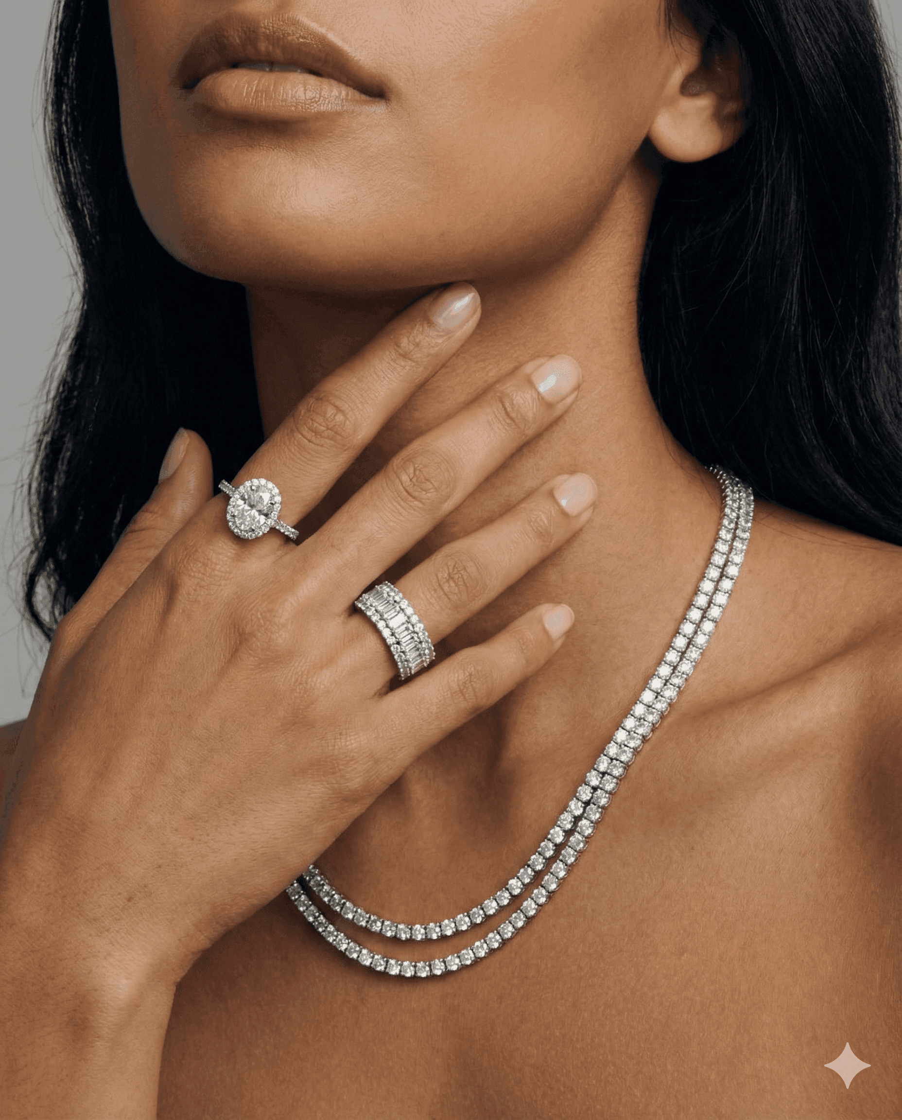 Woman wearing jewelry