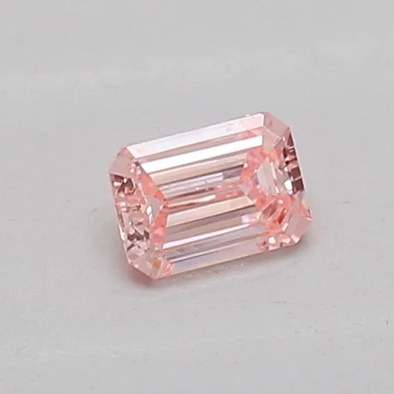 0.14ct Emerald Lab Grown Diamond (Colour Fancy Intense Pink, Clarity SI1, IGI Certified)