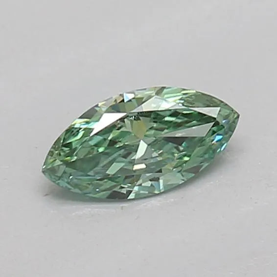 0.14ct Marquise Lab Grown Diamond (Colour Fancy Vivid Green, Clarity VVS2, IGI Certified)