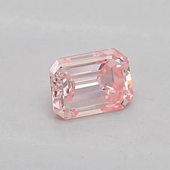 0.15ct Emerald Lab Grown Diamond (Colour Fancy Intense Pink, Clarity VS2, IGI Certified)
