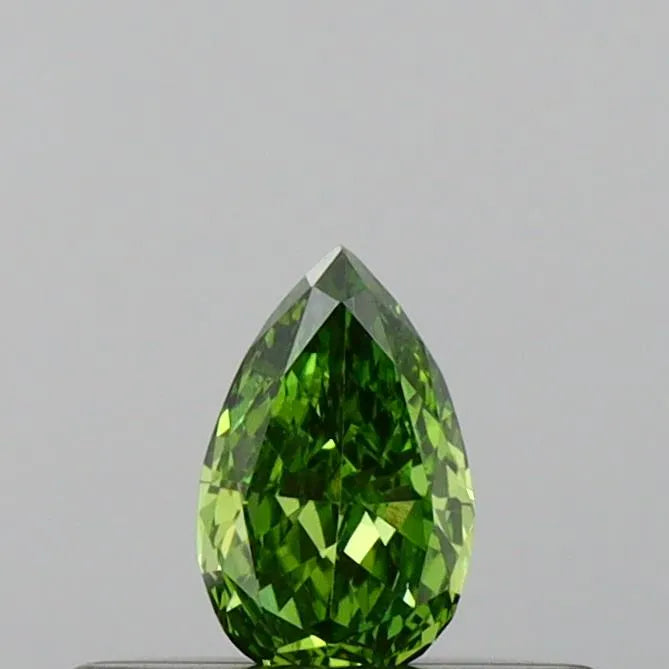 0.15ct Pear Lab Grown Diamond (Colour Fancy Vivid Green, Clarity VS2, IGI Certified)
