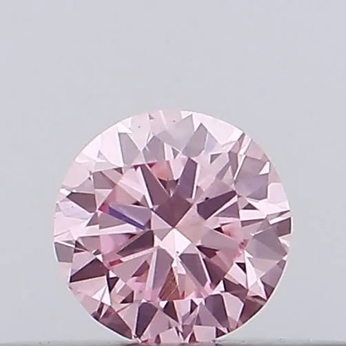 0.15ct Round Lab Grown Diamond (Colour Fancy Intense Pink, Clarity VS1, Cut EX, Uncertified)