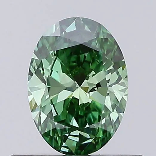 0.16ct Oval Lab Grown Diamond (Colour Fancy Vivid Green, Clarity VS1, Uncertified)