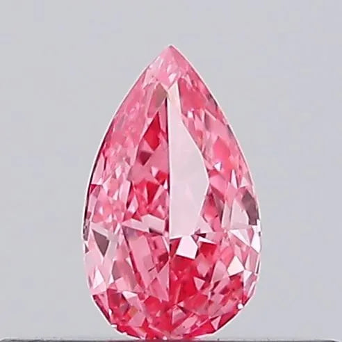 0.16ct Pear Lab Grown Diamond (Colour Fancy Vivid Pink, Clarity VS1, Uncertified)