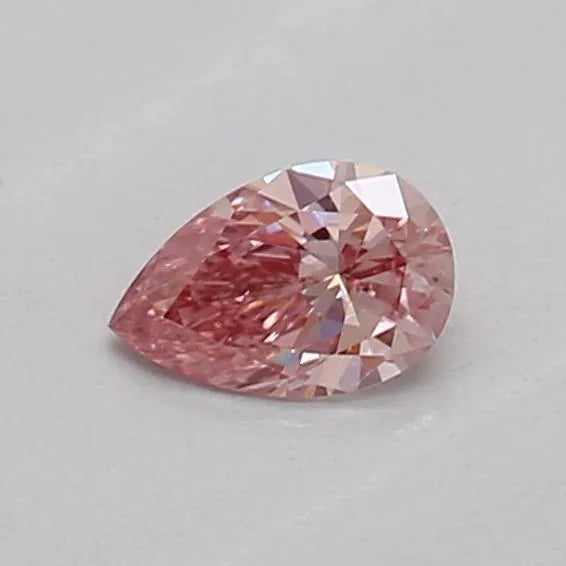 0.16ct Pear Lab Grown Diamond (Colour Fancy Vivid Pink, Clarity VVS2, IGI Certified)