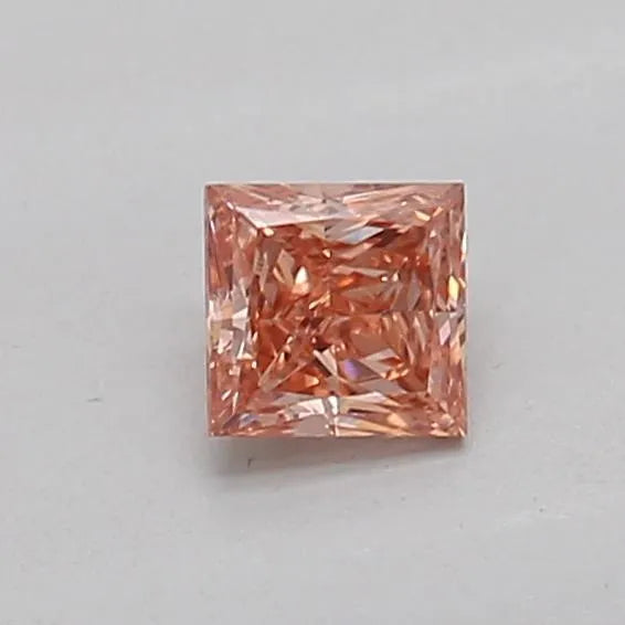 0.16ct Princess Lab Grown Diamond (Colour Fancy Brown, Clarity VS2, IGI Certified)