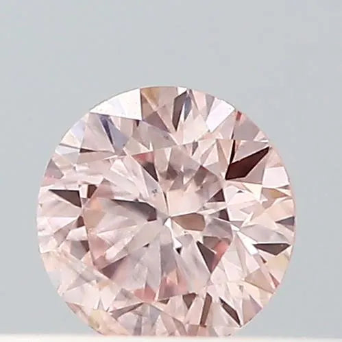 0.17ct Round Lab Grown Diamond (Colour Fancy Light Pink, Clarity VS2, Cut ID, IGI Certified)