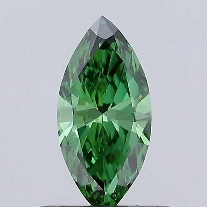 0.18ct Marquise Lab Grown Diamond (Colour Fancy Vivid Green, Clarity VVS2, Uncertified)