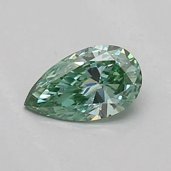 0.18ct Pear Lab Grown Diamond (Colour Fancy Vivid Green, Clarity VS1, IGI Certified)