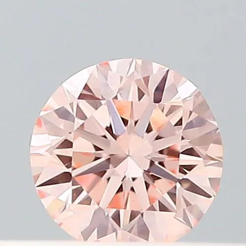 0.18ct Round Lab Grown Diamond (Colour Fancy Intense Pink, Clarity VS1, Cut EX, IGI Certified)