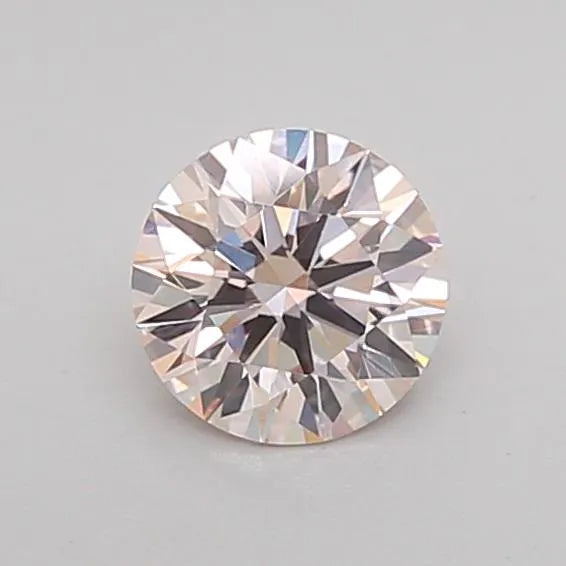 0.18ct Round Lab Grown Diamond (Colour Fancy Light Brown, Clarity VVS2, Cut EX, Uncertified)