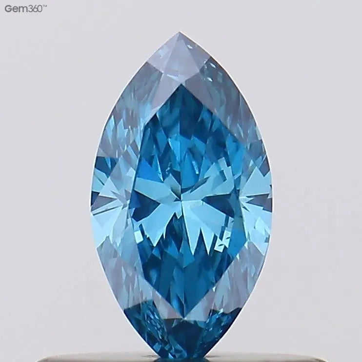 0.19ct Marquise Lab Grown Diamond (Colour Fancy Vivid Blue, Clarity VS1, Uncertified)