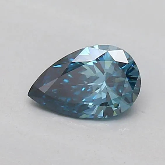 0.19ct Pear Lab Grown Diamond (Colour Fancy Vivid Blue, Clarity VS2, IGI Certified)