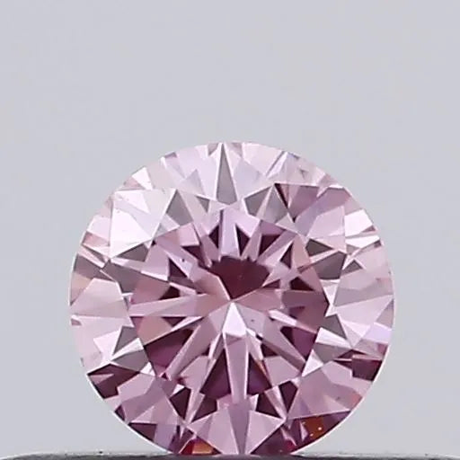 0.19ct Round Lab Grown Diamond (Colour Fancy Vivid Pink, Clarity VS1, Cut EX, Uncertified)
