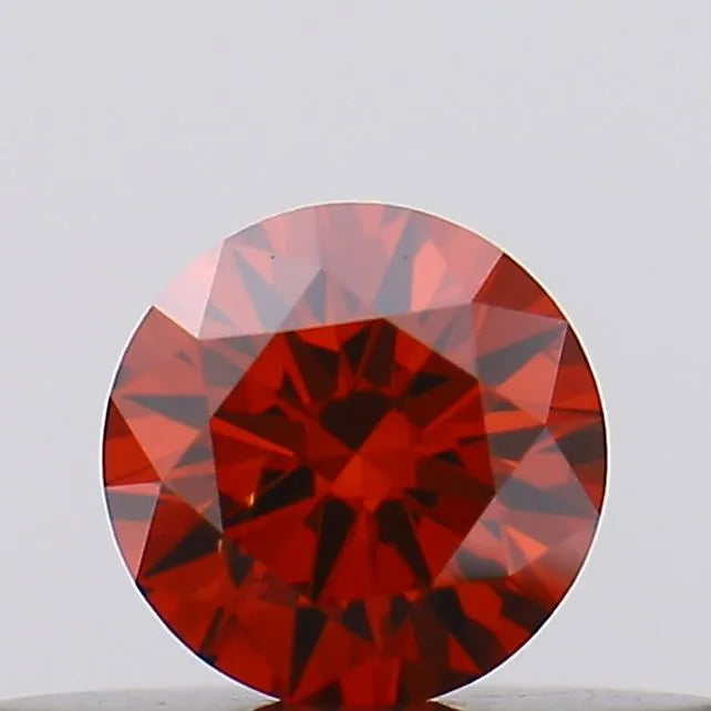 0.19ct Round Lab Grown Diamond (Colour Fancy Vivid Red, Clarity VS2, Cut EX, SGL Certified)