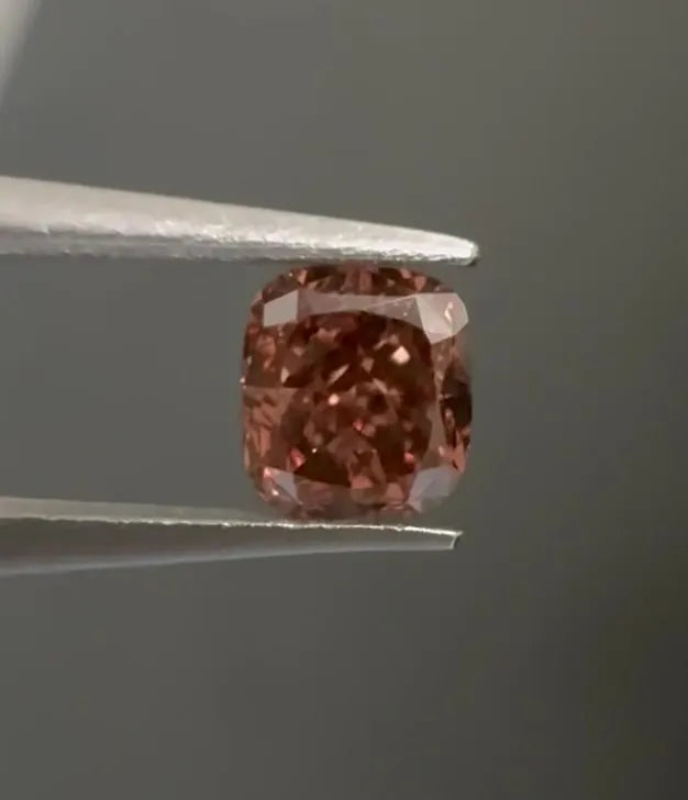 0.20ct Cushion modified Natural Diamond (Colour Fancy Dark Pink Brown, Clarity VS2, Cut GD, GIA Certified)