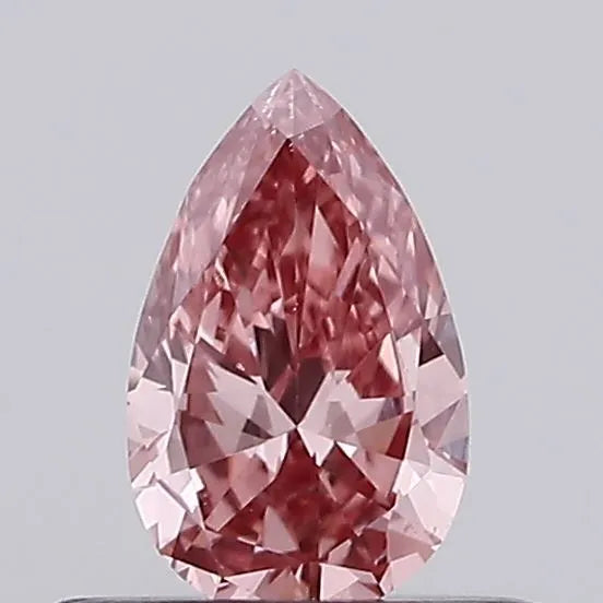 0.20ct Pear Lab Grown Diamond (Colour Fancy Vivid Pink, Clarity VS1, Uncertified)