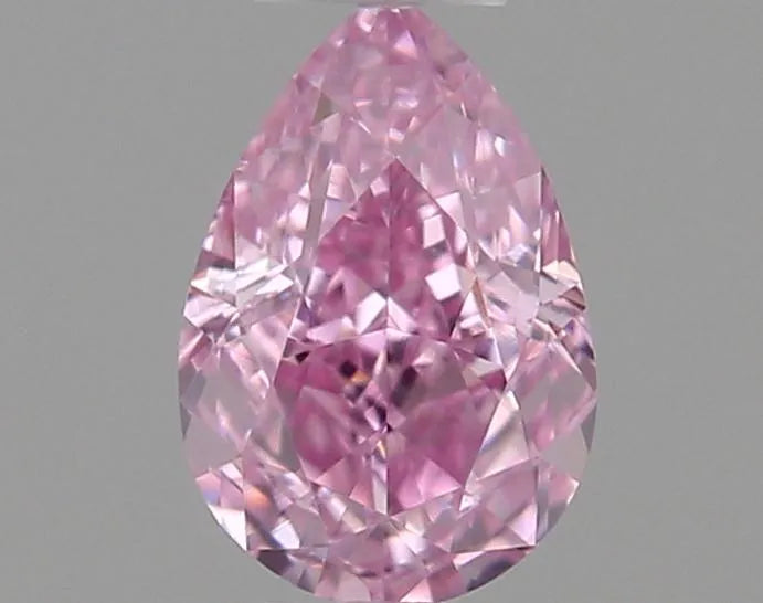 0.20ct Pear Natural Diamond (Colour Fancy Intense Pink Purple, Clarity VS1, GIA Certified)