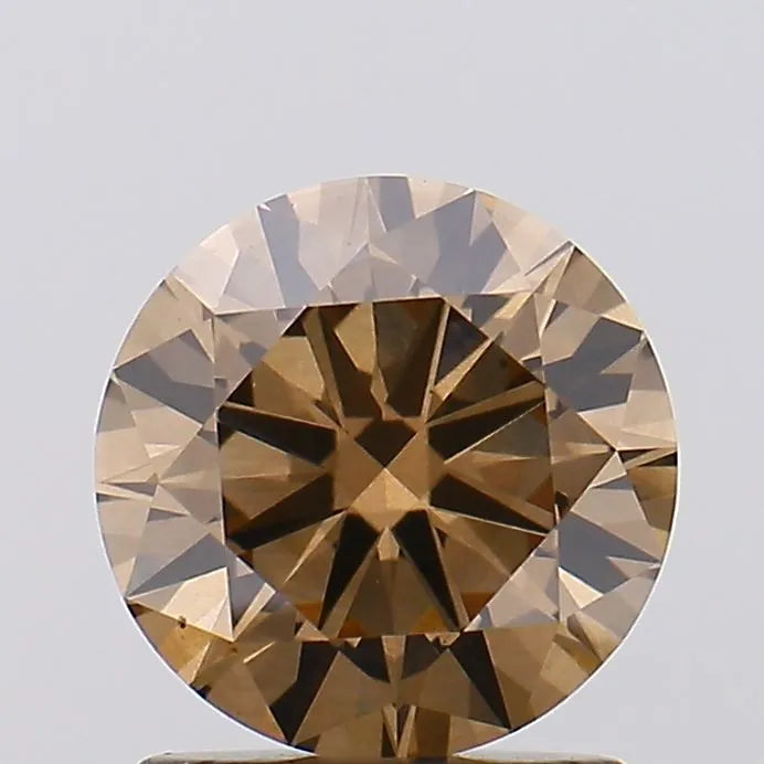 0.20ct Round Lab Grown Diamond (Colour Fancy Brown, Clarity VS2, Cut EX, Uncertified)