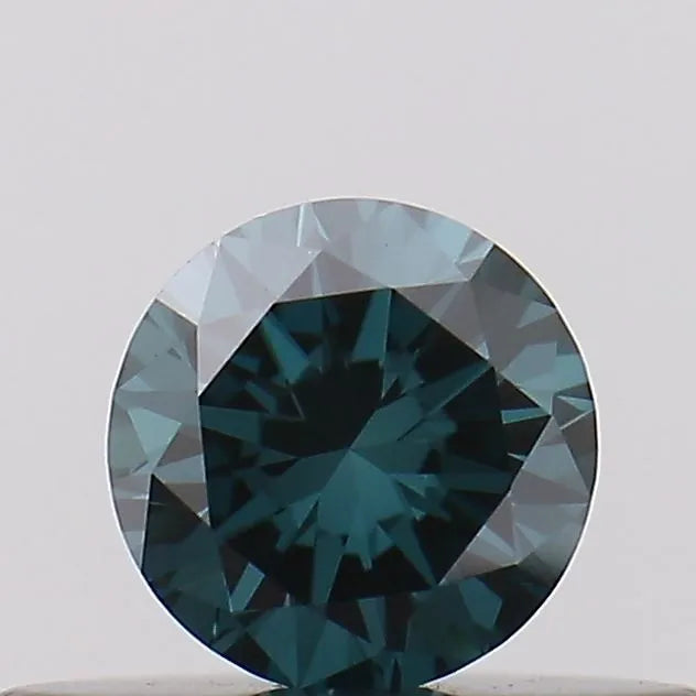 0.20ct Round Lab Grown Diamond (Colour Fancy Vivid Blue, Clarity VVS2, Cut EX, Uncertified)