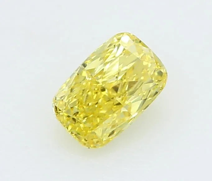 0.21ct Cushion brilliant Lab Grown Diamond (Colour Fancy Vivid Yellow, Clarity VVS1, IGI Certified)