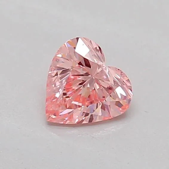 0.21ct Heart Lab Grown Diamond (Colour Fancy Vivid Pink, Clarity SI2, IGI Certified)