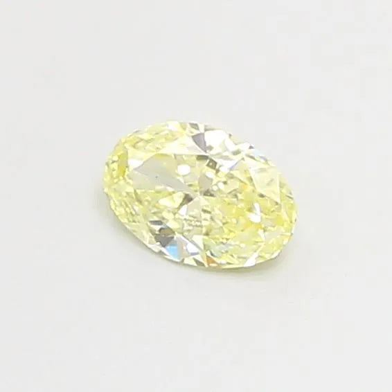 0.21ct Oval Lab Grown Diamond (Colour Fancy Light Yellow, Clarity VS2, IGI Certified)
