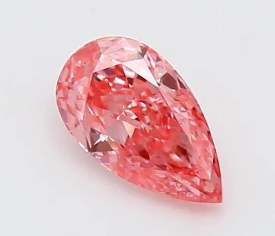 0.21ct Pear Lab Grown Diamond (Colour Fancy Vivid Pink, Clarity VVS2, IGI Certified)
