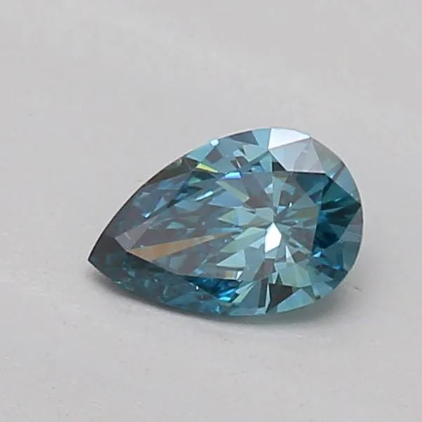 0.21ct Radiant Lab Grown Diamond (Colour Fancy Vivid Blue, Clarity VS2, IGI Certified)