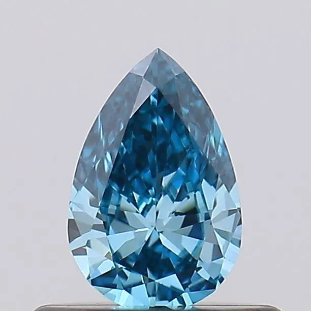 0.23ct Pear Lab Grown Diamond (Colour Fancy Vivid Blue, Clarity VVS2, Uncertified)