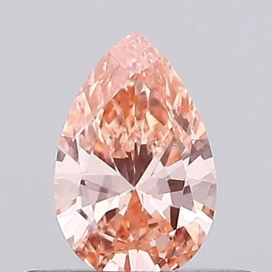 0.23ct Pear Lab Grown Diamond (Colour Fancy Vivid Pink, Clarity VS1, Uncertified)