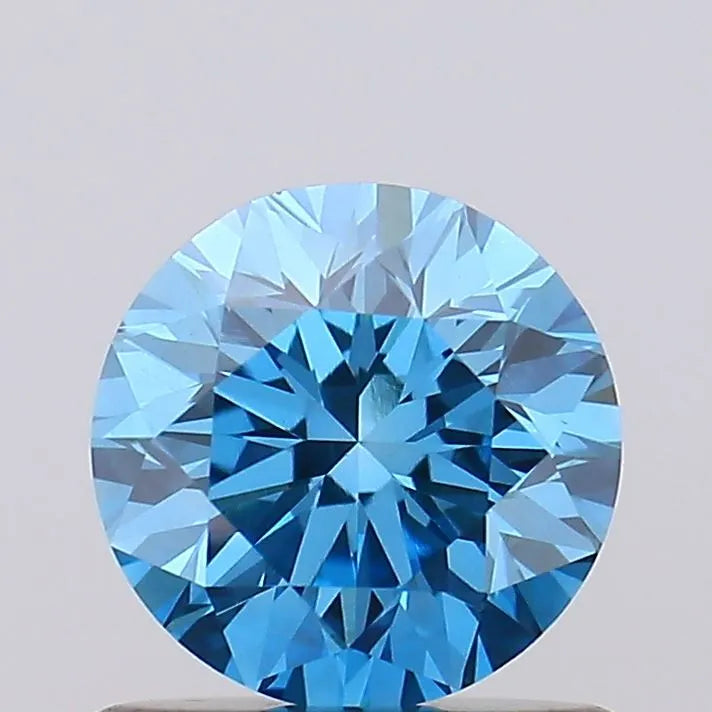 0.23ct Round Lab Grown Diamond (Colour Fancy Vivid Blue, Clarity VS1, Cut EX, Uncertified)