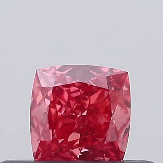 0.24ct Cushion brilliant Lab Grown Diamond (Colour Fancy Vivid Red, Clarity VS1, Uncertified)