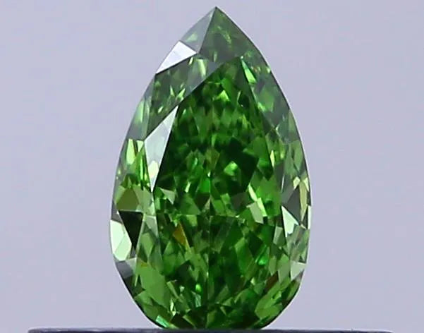 0.24ct Pear Lab Grown Diamond (Colour Fancy Vivid Green, Clarity VS1, IGI Certified)