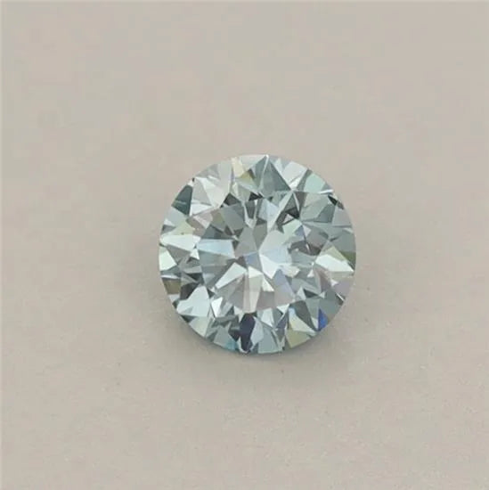 0.24ct Round Lab Grown Diamond (Colour Fancy Vivid Blue, Clarity VS2, Cut EX, IGI Certified)