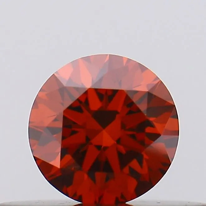 0.24ct Round Lab Grown Diamond (Colour Fancy Vivid Red, Clarity VVS2, Cut EX, SGL Certified)