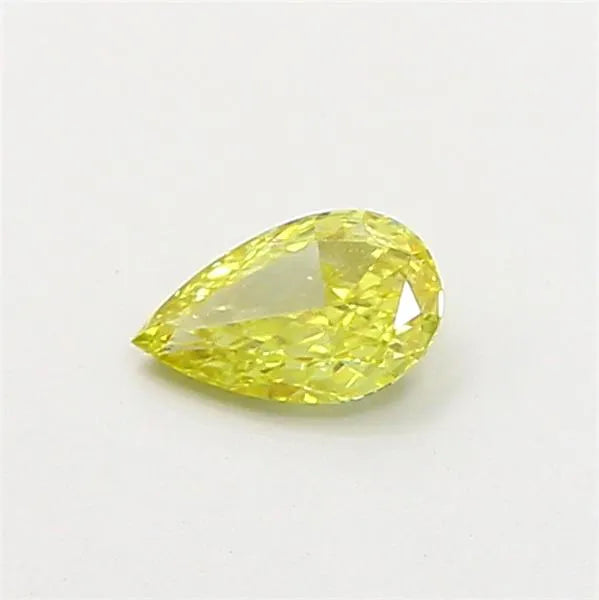 0.25ct Pear Lab Grown Diamond (Colour Fancy Vivid Yellow, Clarity VS1, Uncertified)
