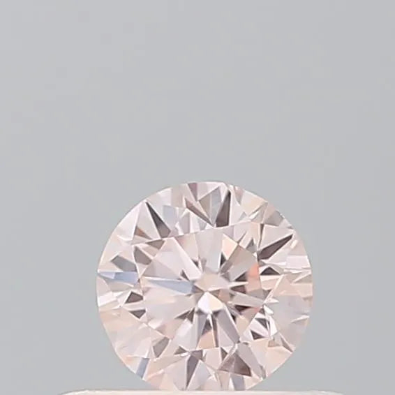 0.25ct Round Lab Grown Diamond (Colour Fancy Light Pink, Clarity VVS2, Cut VG, IGI Certified)