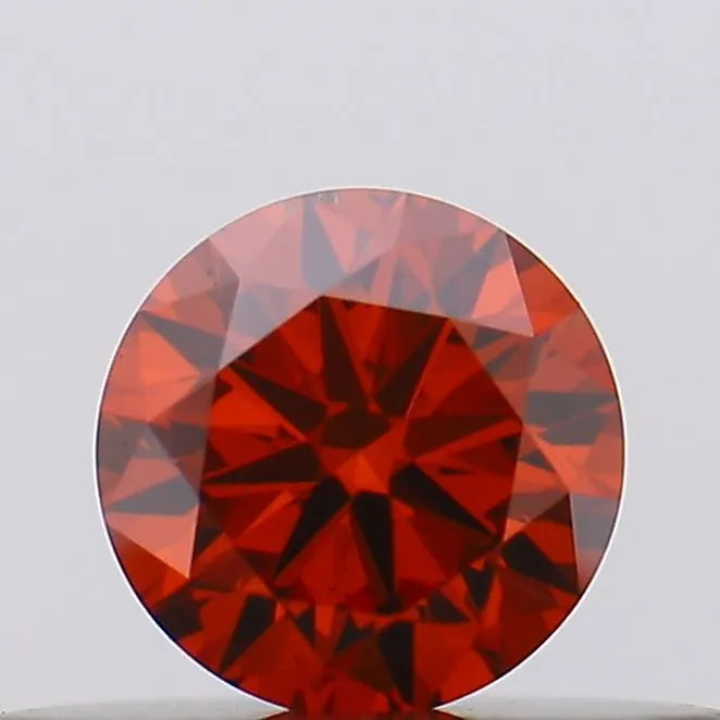 0.25ct Round Lab Grown Diamond (Colour Fancy Vivid Red, Clarity VS2, Cut VG, SGL Certified)