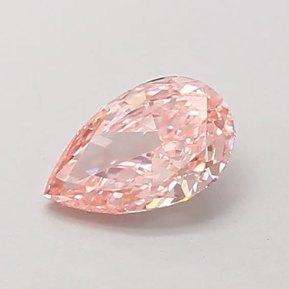 0.26ct Pear Lab Grown Diamond (Colour Fancy Vivid Pink, Clarity VVS2, Uncertified)