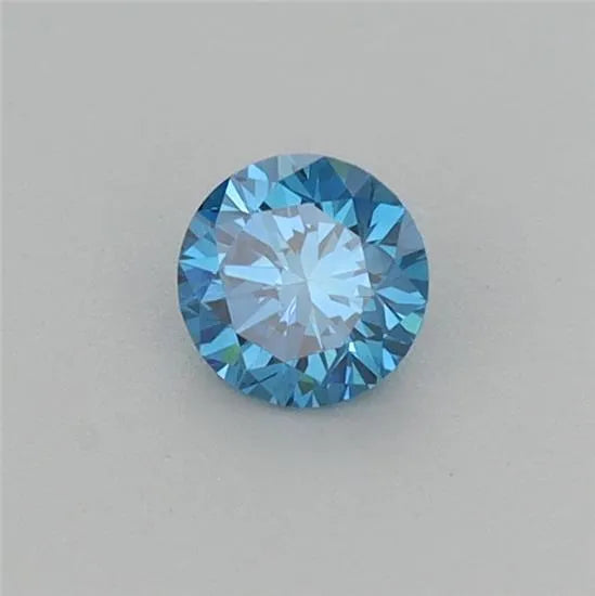 0.26ct Round Lab Grown Diamond (Colour Fancy Vivid Blue, Clarity VVS2, Cut VG, IGI Certified)